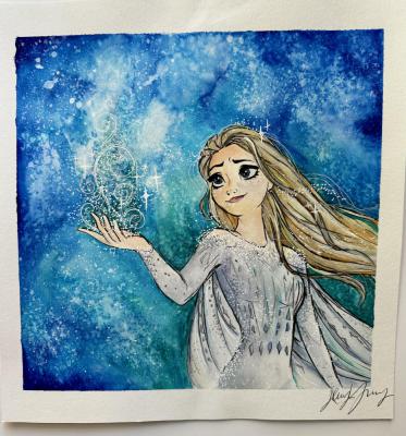 Watercolor | Disney's Elsa  11.5X12